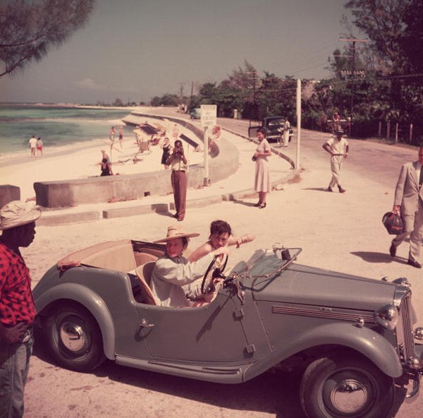 Katharine Hepburn, Montego Bay, Jamaica 1953