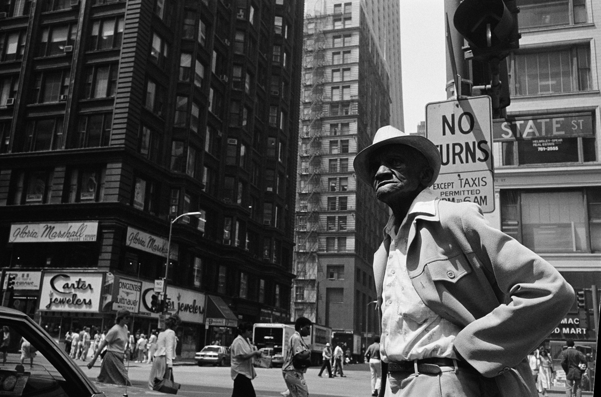 African-American man on street