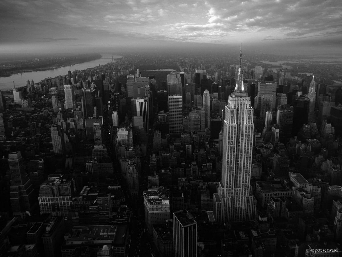 N.Y, From Helicopter