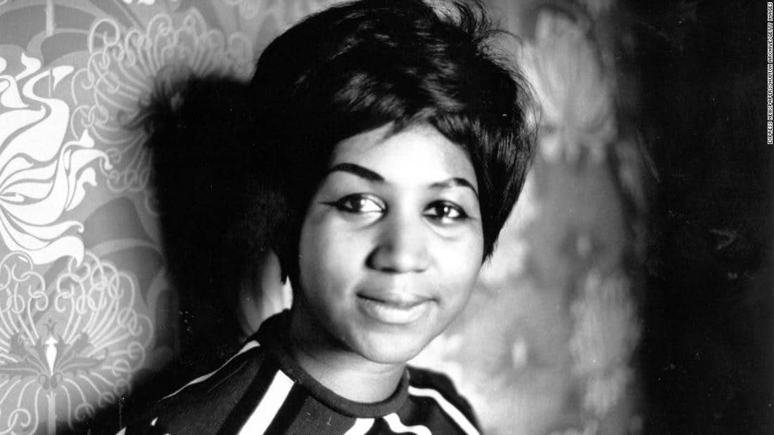 American soul singer Aretha Franklin, a star on the Atlantic record label.   (Photo by Express Newspapers/Getty Images)